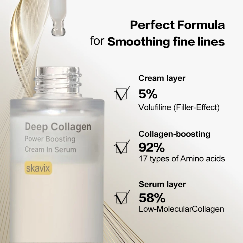 Last Day 60% OFF:Glazed Skin Collagen Duo | Firming Cream + Volufiline Serum