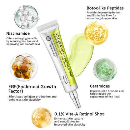✨👨‍⚕️Made and shipped from the USA 💫Rolimey® Botox & Vita-A Retinol Shot Wrinkle-Lift Tightening cream - Last Day Promotion 70% OFF