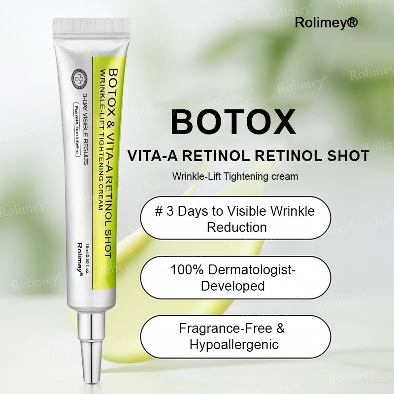 ✨👨‍⚕️Made and shipped from the USA 💫Rolimey® Botox & Vita-A Retinol Shot Wrinkle-Lift Tightening cream - Last Day Promotion 70% OFF
