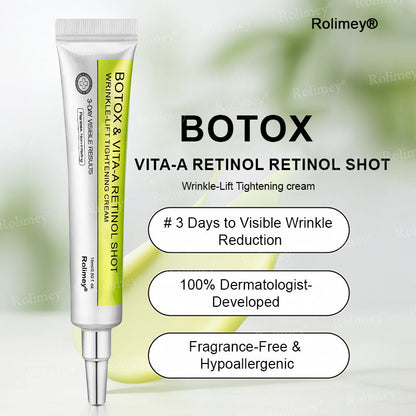 ✨👨‍⚕️Made and shipped from the USA 💫Rolimey® Botox & Vita-A Retinol Shot Wrinkle-Lift Tightening cream - Last Day Promotion 70% OFF