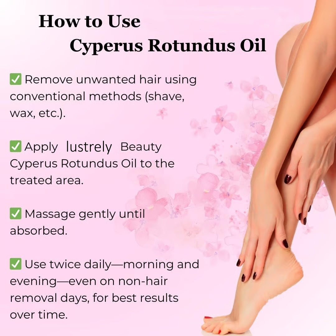 ✨ Natural Hair Removal Oil for Smooth, Radiant Skin – Gentle & Effective 🌿