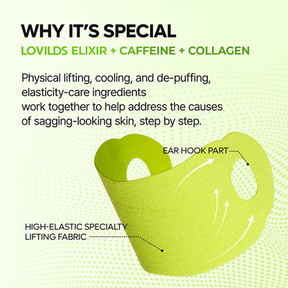 LOVILDS™ V-Lift Mewing Band - Cactus Cooling | De-Puffing & Pore Refining Care