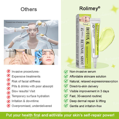 ✨👨‍⚕️Made and shipped from the USA 💫Rolimey® Botox & Vita-A Retinol Shot Wrinkle-Lift Tightening cream - Last Day Promotion 70% OFF