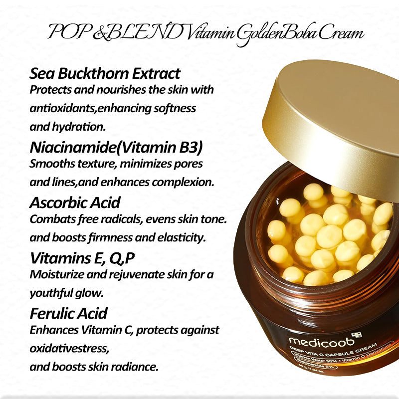 🔥🔥🔥Final 3 hours:70% OFF Mix & Match Boba Cream Set | Tiktok Viral Capsule Creams for Uneven Skin Tone, Glow Hydration, Korean Skincare, K-beauty